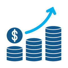 Equity markets icon for financial strategy