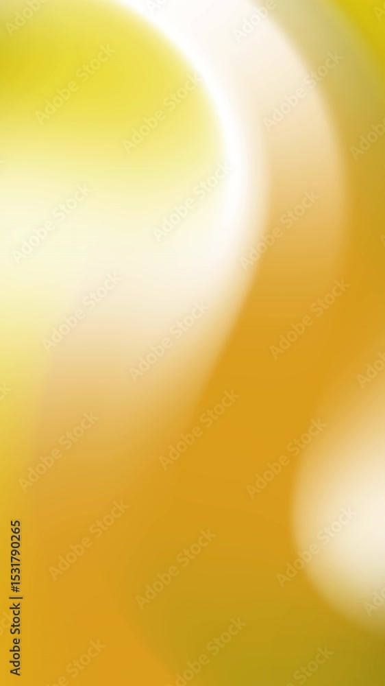 Poster Abstract Golden Yellow Gradient Background with Soft White Highlights