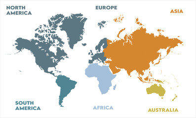 World map graphics-01, modern world map graphic, Countries Silhouettes Stock Illustrations, Vectors
