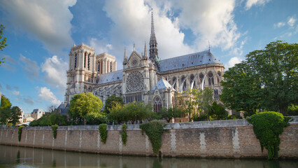 Notre Dame Cathedral is a symbol of Paris.