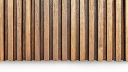 Sleek Vertical Wood Panel with Recessed Feature