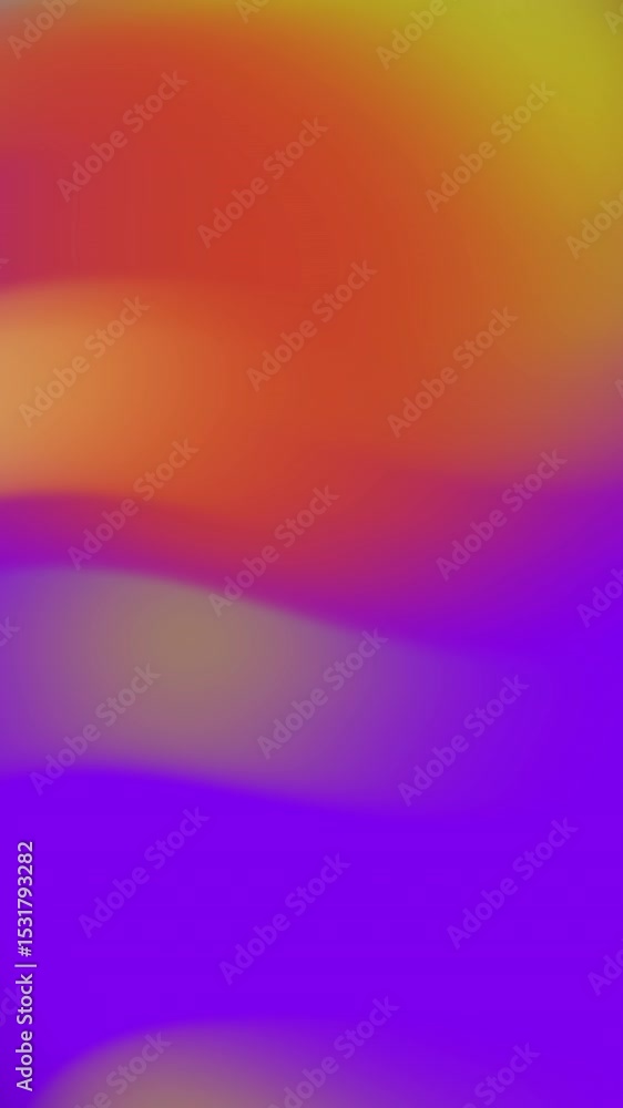 Poster Abstract Gradient Background Animation with Smooth Color Transitions from Yellow to Purple