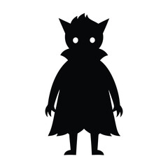 black cat on white background