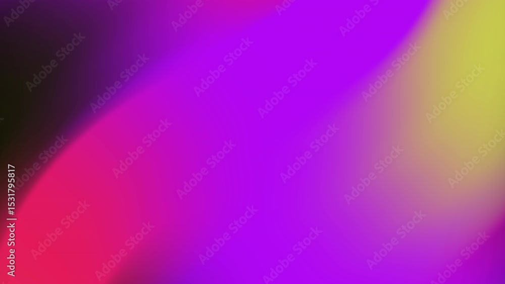 Poster abstract gradient background with smooth color transitions in pink purple and yellow