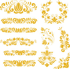 Beautiful flower art and mandala vector design