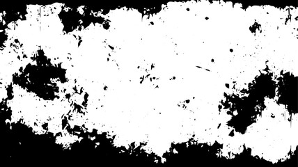 Grunge Ink Frame with Splattered Texture and Distressed Border for Poster and Background Design