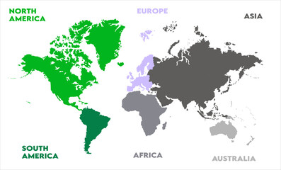 World map-09, modern world map graphic, Countries Silhouettes Stock Illustrations, Vectors