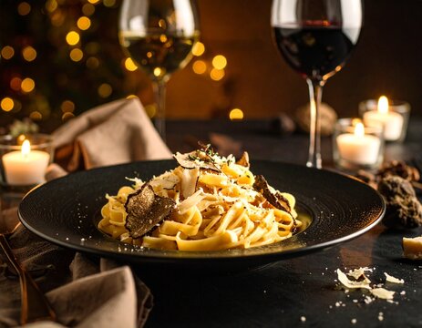 Truffle Pasta Gourmet Italian Dish