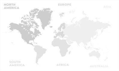 Continental map-05,  world map, modern world map graphic, Countries Silhouettes Stock Illustrations, Vectors