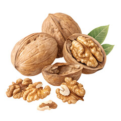 Walnuts: Nutritional Benefits, Recipes & Culinary Uses on transparent background