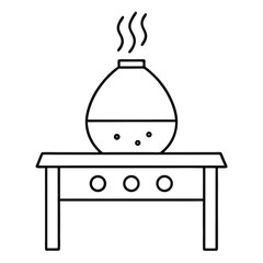 illustration of a kitchen stove
