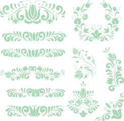 Beautiful flower art and mandala vector design