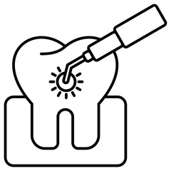 Dental Laser outline icon