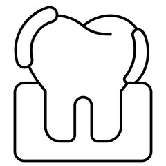 Plaque outline icon