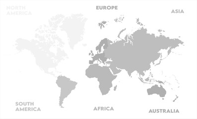 gray scale map-13,  world map, modern world map graphic, Countries Silhouettes Stock Illustrations, Vectors