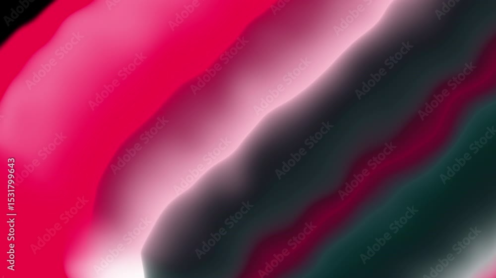 Poster abstract gradient color flow pink white and dark green transition