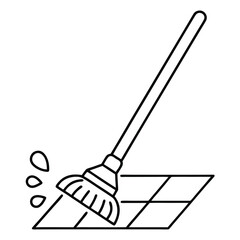 vector illustration of a shovel