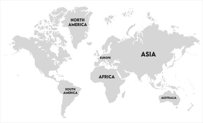 Political world map vector-09,  world map, modern world map graphic, Countries Silhouettes Stock Illustrations, Vectors