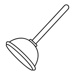 vector illustration of a shovel