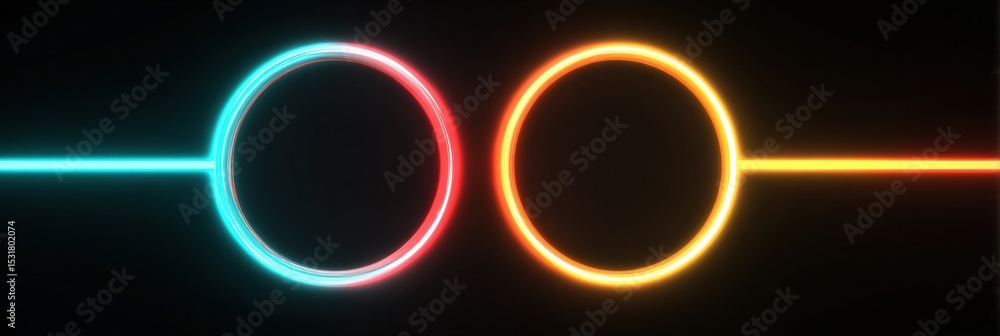 Poster Virtual Assistant Loop Failure Highlighted by Blinking Lights in a Minimalistic Upper Layout