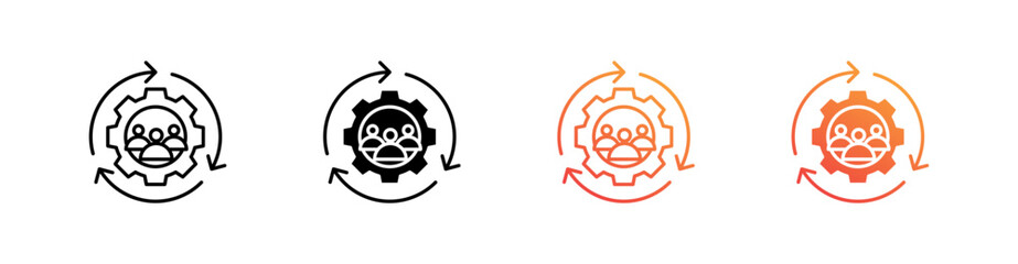 Inclusion Multiple Style Icon Set 
