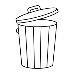 vector trash can icon