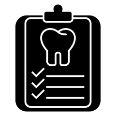 Dental Checlist solid icon