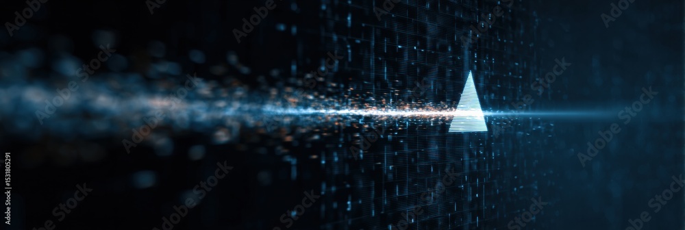 Fototapete Security System Intercepting Phishing Pulse in Digital Grid Space With Focus on Data Protection and Cyber Defense