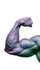 Close-up muscular arm flexed