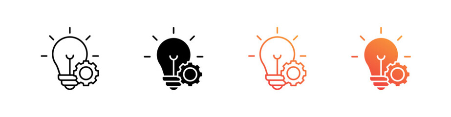 Concept Multiple Style Icon Set 