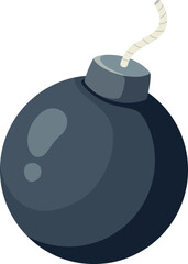 Round Bomb Illustration