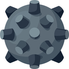 Naval Mine Explosive Illustration