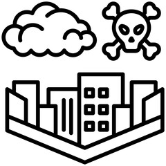 Smog Over City Icon