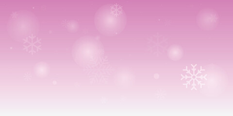 Winter background, snowflakes on a beautiful background, Christmas background for cards, snowfall. Snowy nature landscape, winter with gradient purple