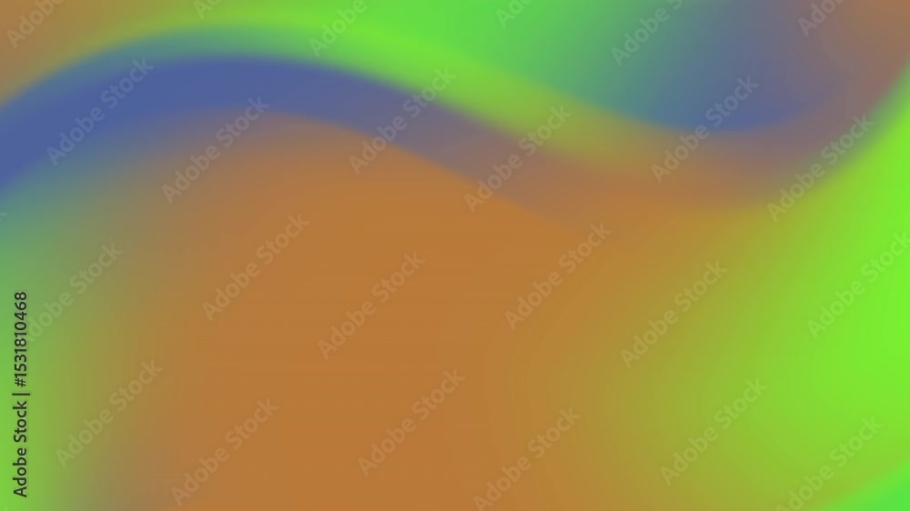 Aufkleber abstract gradient motion background with green brown and blue color transitions