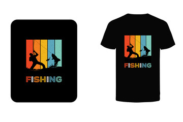 Fishing In Heaven Fishing T-shirt Design