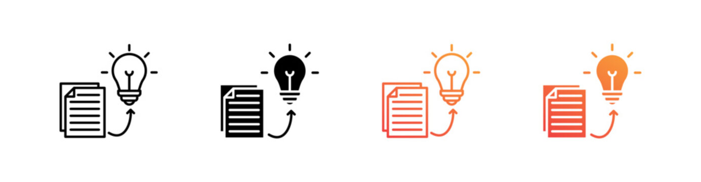 Implementation Multiple Style Icon Set 