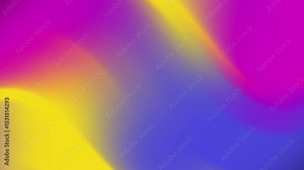 Poster abstract gradient motion flowing pink yellow and blue color transition