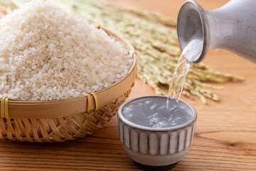 日本酒と日本米