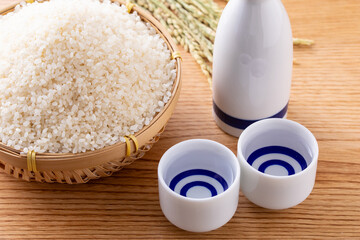 日本酒と日本米