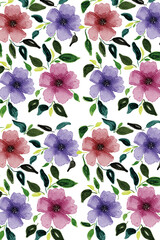 seamless pattern with flowers