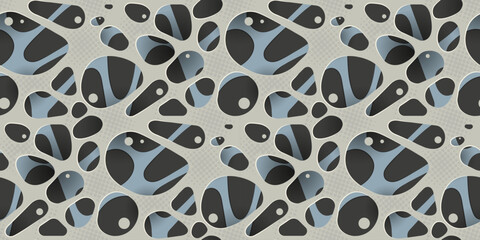 3d web with layers. Seamless vector pattern.