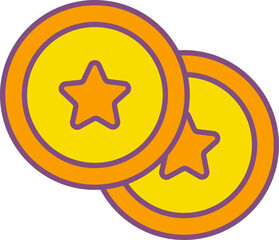 Retro Wave Arcade Element