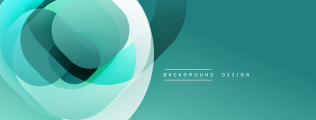 Abstract fluid shapes, teal hues, modern design. Smooth gradients create dynamic visual effect. Minimalist aesthetic, clean lines.