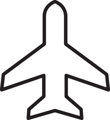 Airplane Icon – Aviation, Airline, and Travel Jet Vector Illustration