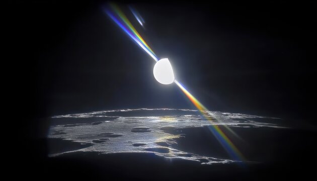 Cosmic view of Earth and moon - Powered by Adobe