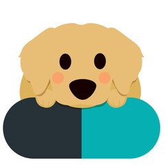 Dog on Top of a Pill Graphic