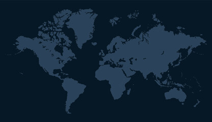 Fototapeta premium A drawaing of world map, world map picture, world map vector image, modern world map, Illustration, eps 10, worldwide, all continents, all countries, worldwide project