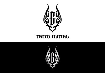 Tattoo Designs for Clothing Brands or Merchandise with Letter G