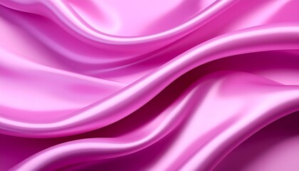 Close-up of vibrant pink silk fabric